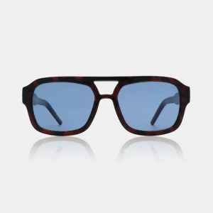 A. Kjærbede - Solbriller - Demi Tortoise (Blue Lens) - Kaya sss