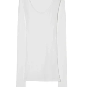 American Vintage - Langærmet t-shirt - Blanc White - Massachuetts